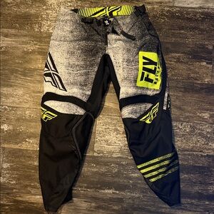 Fly Racing Men's Black and Gray Pants